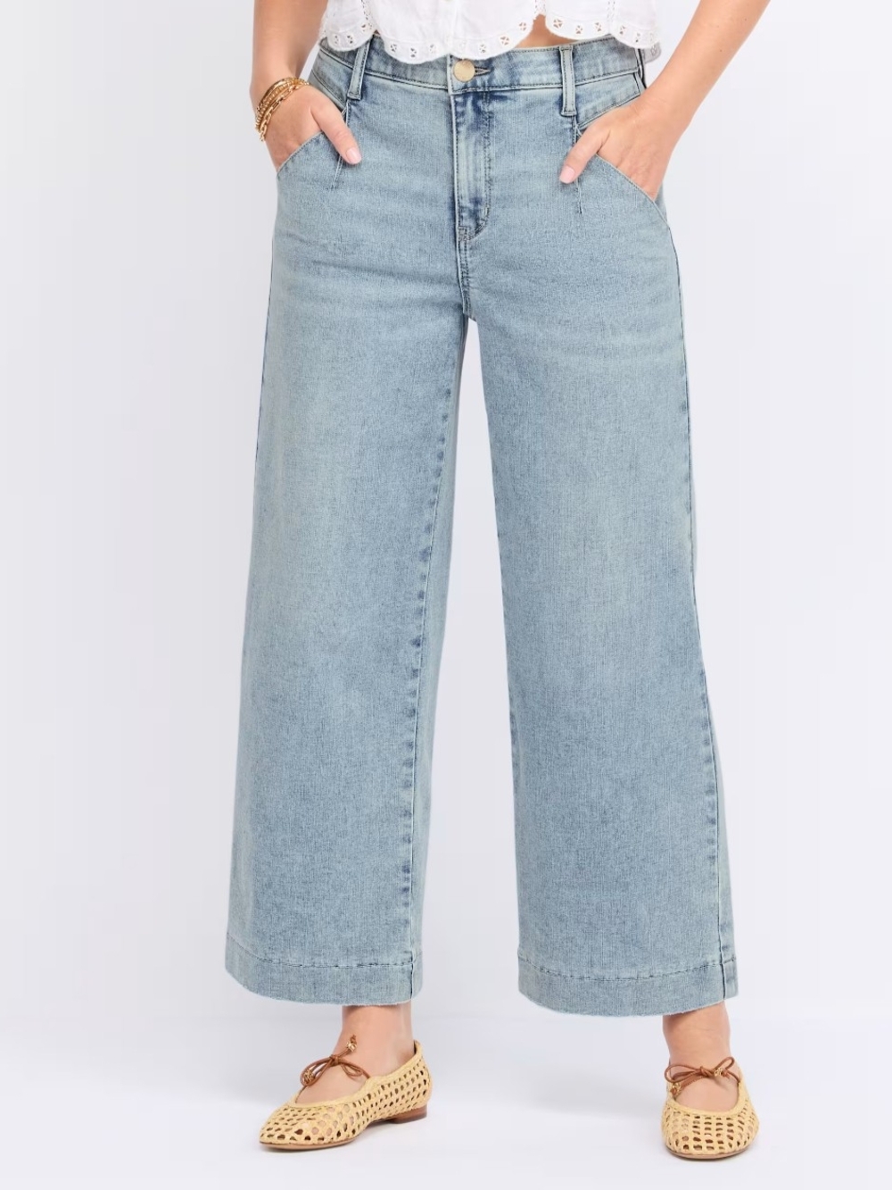Wit And Wisdom Light Wash Wide Leg Women’s Jeans, SZ 14, EUC